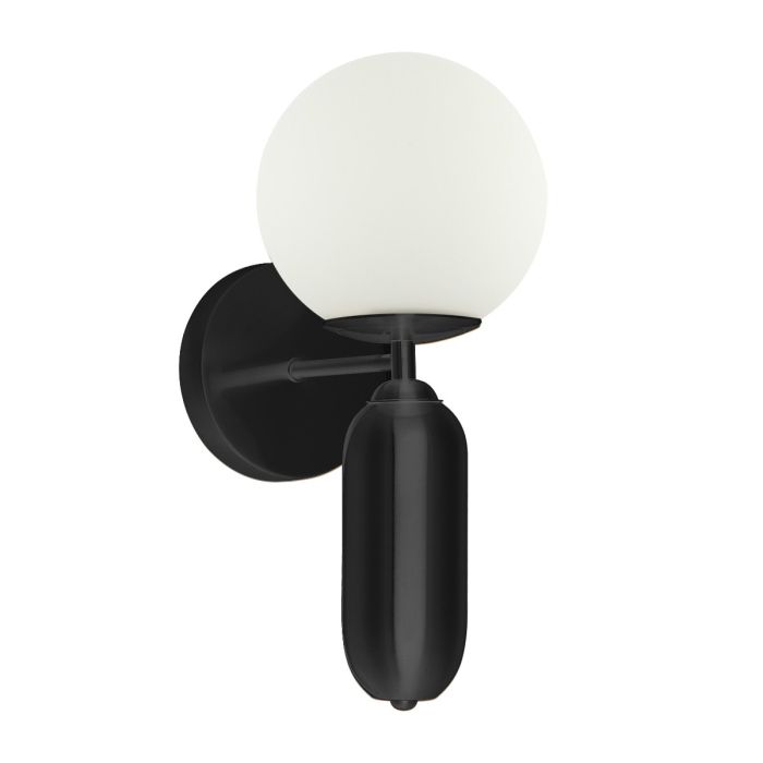 Italux Aldeva Kinkiet Czarny 1xE27 40W WL-02340-1-BK
