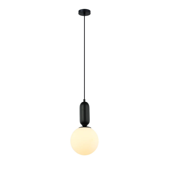 Italux Aldeva Wisząca Czarny 1xE27 40W PND-02340-1M-BK