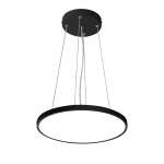 Italux Alata Wisząca Czarny 1xLED 24W 2800K+4000K+6000K PND-72836-300R-24W-BL