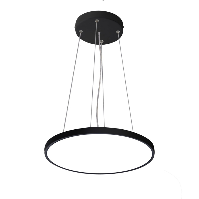 Italux Alata Wisząca Czarny 1xLED 24W 2800K+4000K+6000K PND-72836-300R-24W-BL