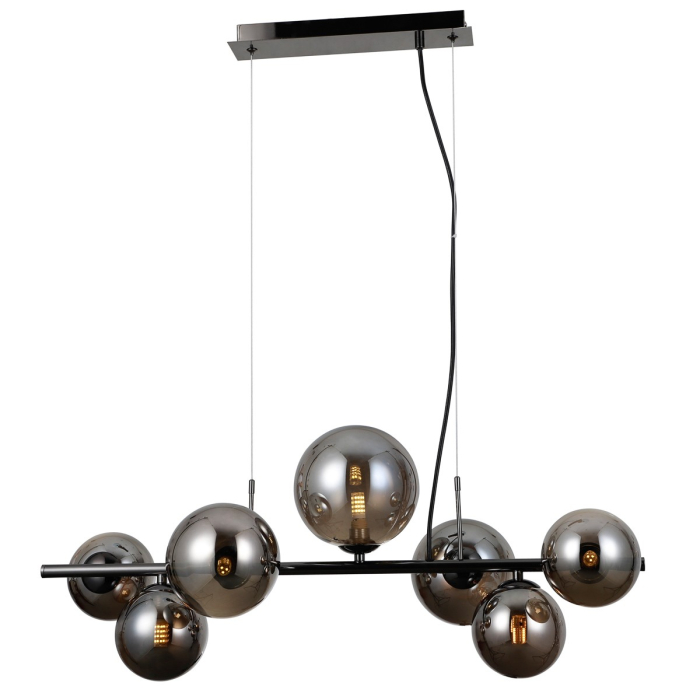Italux Canello Wisząca Czarny chrom 7xG9 5W PND-406007-7A-BCR