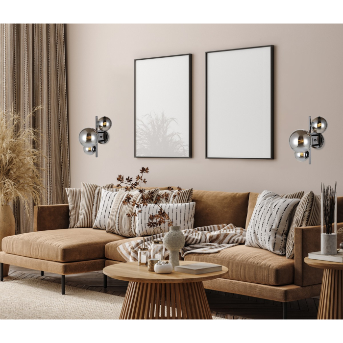 Italux Canello Kinkiet Czarny chrom 3xG9 5W WL-406007-3A-BCR