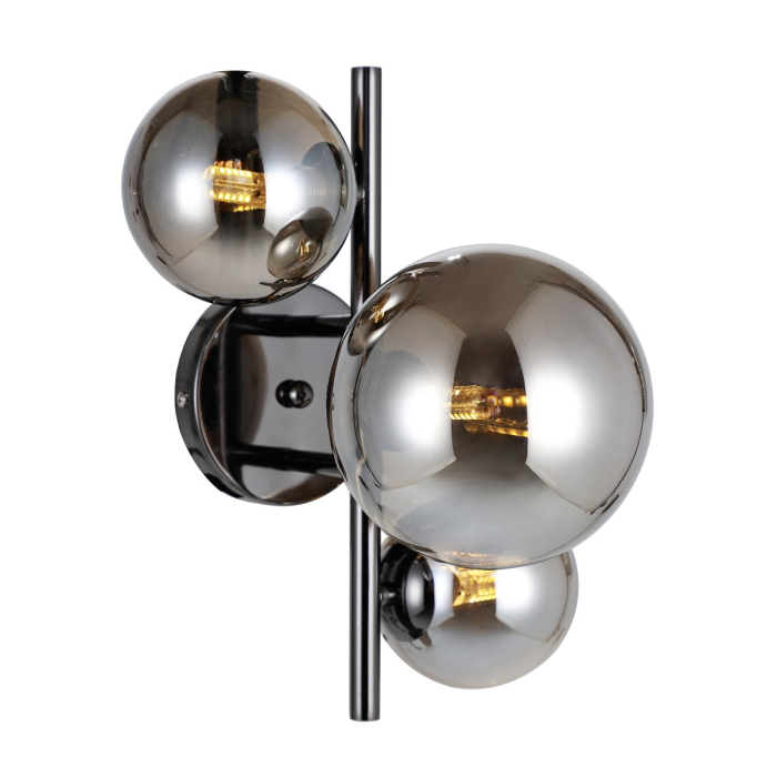 Italux Canello Kinkiet Czarny chrom 3xG9 5W WL-406007-3A-BCR