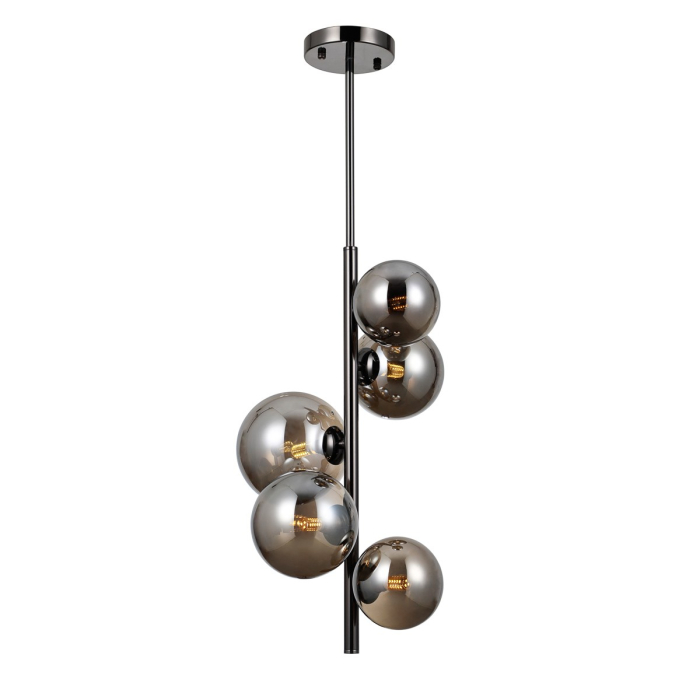 Italux Canello Wisząca Czarny chrom 5xG9 5W PND-406007-V5A-BCR