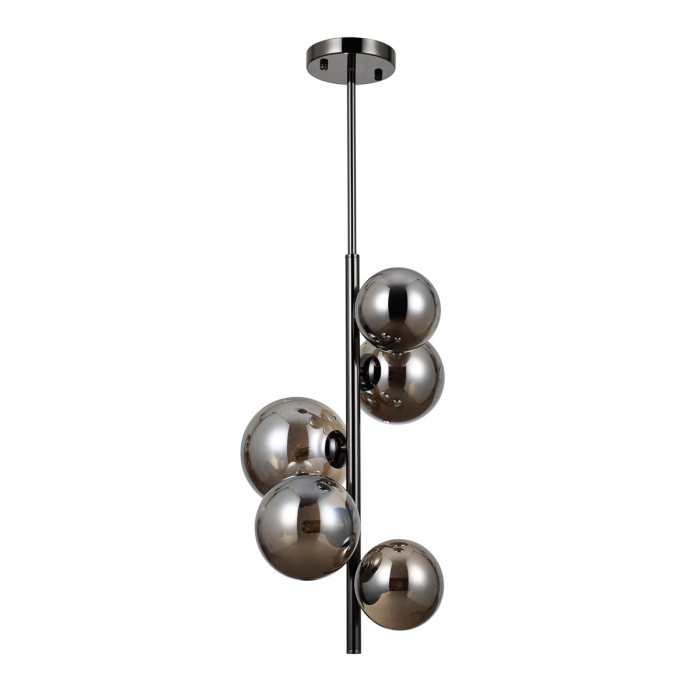 Italux Canello Wisząca Czarny chrom 5xG9 5W PND-406007-V5A-BCR