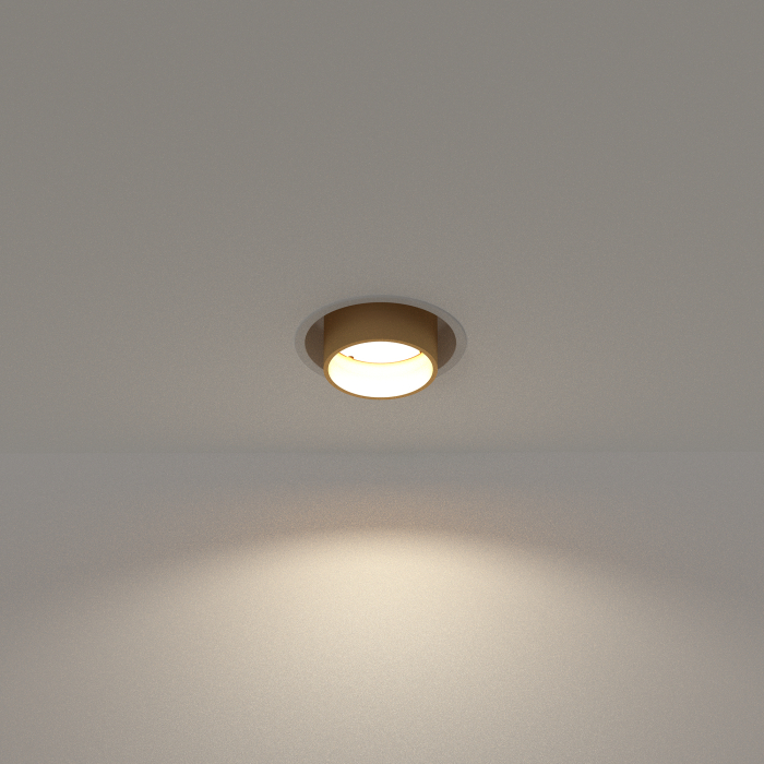 Nowodvorski MONO SLIDE  Spot Podtynkowa Max moc 10W only LED GU10 Satynowy złoty 10798