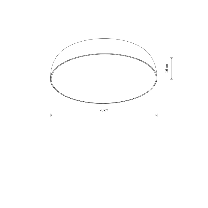 Nowodvorski SATELLITE L  Sufitowa Plafon Max moc 25W only LED E27 Czarny 8021