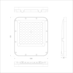ITALUX Timbo Naświetlacz Szary IP65 1xLED 50W Neutralna biel FD-23913-50W