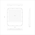 ITALUX Timbo Naświetlacz Szary IP65 1xLED 100W Neutralna biel FD-23913-100W