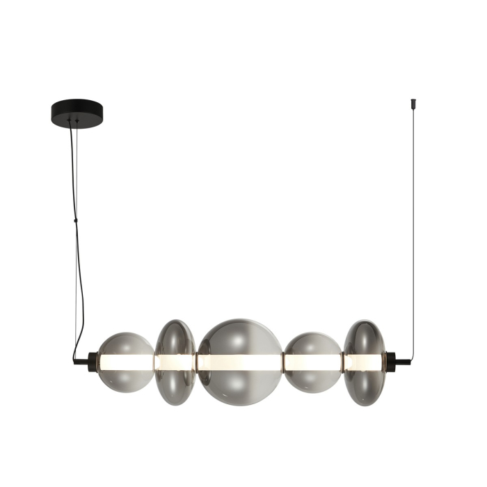 ITALUX Sonte Wisząca Czarny mat 1xLED 40W PND-24352-40W-BK-SG