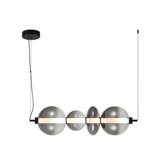 ITALUX Sonte Wisząca Czarny mat 1xLED 36W PND-24352-36W-BK-SG