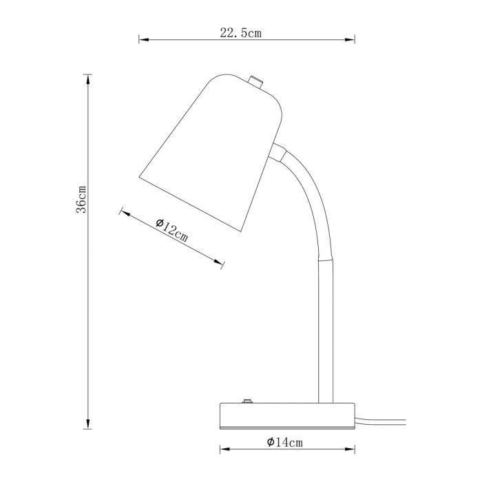 ITALUX Prato Stołowa/Nocna Pomarańczowy 1xE27 TB-37643-OG