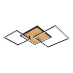 ITALUX Noris Plafon Czarny piaskowany 2xLED 38W Ciepła biel PLF-82738-38W-WO