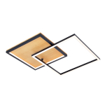 ITALUX Noris Plafon Czarny piaskowany 1xLED 28W Ciepła biel PLF-82738-28W-WO