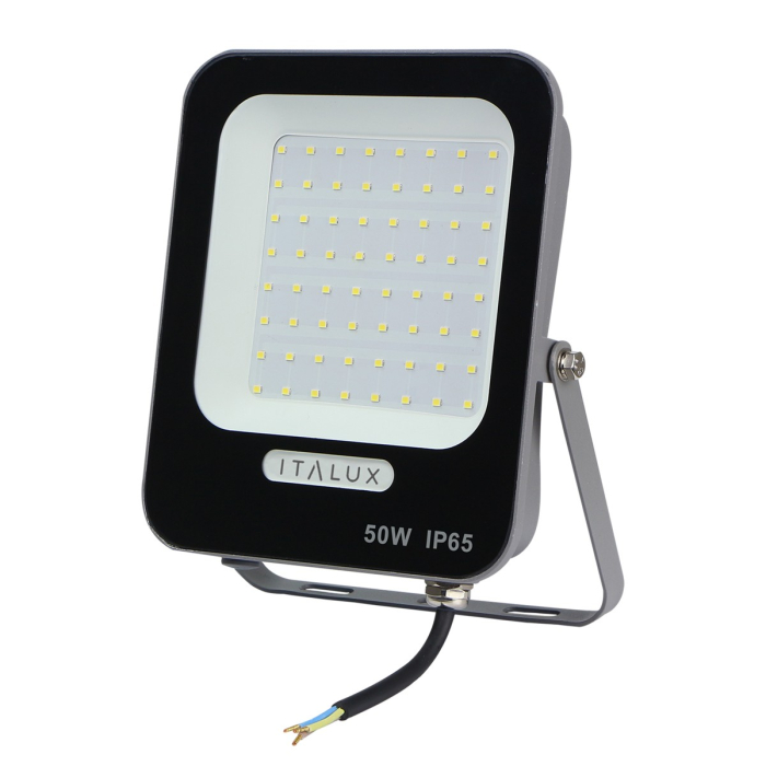 ITALUX Korta Naświetlacz Szary IP65 1xLED 50W Neutralna biel FD-27253-50W