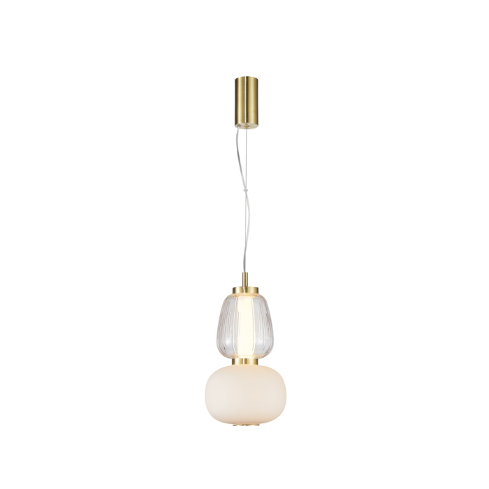 ITALUX Eris Wisząca Piaskowany złoty z połyskiem 1xLED 18W PND-98374-18W-GD
