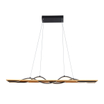ITALUX Conato Wisząca Czarny piaskowany 2xLED 35W Ciepła biel PND-23848-30W-BK-GD