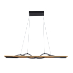 ITALUX Conato Wisząca Czarny piaskowany 2xLED 35W Ciepła biel PND-23848-30W-BK-GD