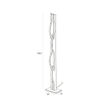 ITALUX Conato Stojąca Czarny piaskowany 2xLED 35W Ciepła biel FL-23848-30W-BK-GD