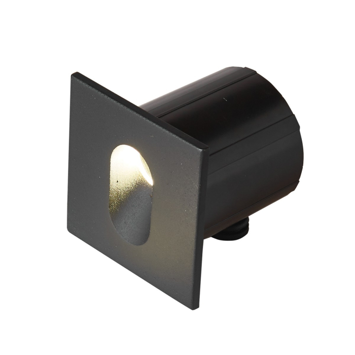 Italux Rovato 3K Zewnętrzna Wpuszczana Czarny piaskowany IP65 1xLED 3W 3000K ONFL-0224-3K