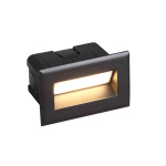 Italux Erba 3K Zewnętrzna Wpuszczana Czarny piaskowany IP65 1xLED 3W 3000K ONFL-0332-3K