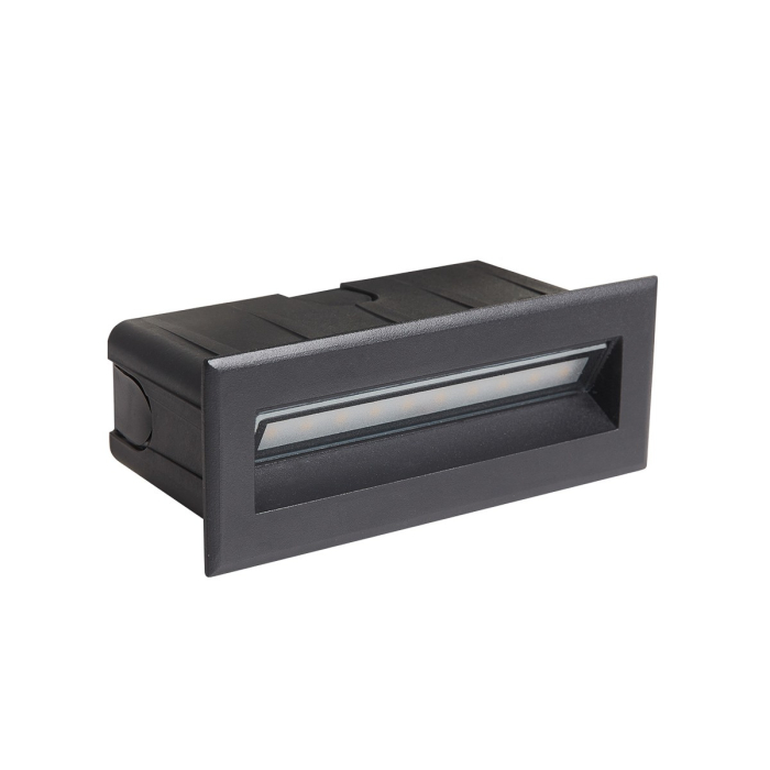 Italux Erba 4K Zewnętrzna Wpuszczana Czarny piaskowany IP65 1xLED 5W 4000K ONFL-0352-4K