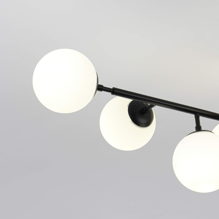 Light Prestige Dorado 8 lampa wisząca czarna LP-002/8P BK 8xE14 czarny/biały