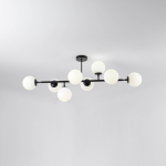 Light Prestige Dorado 8 lampa wisząca czarna LP-002/8P BK 8xE14 czarny/biały