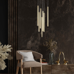 Light Prestige Lungo 7 złota lampa wisząca LP-894/7P GD 7xG9 złoty