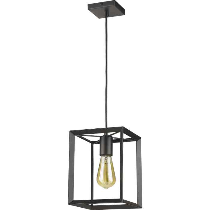 Light Prestige Napoli wisząca czarna E27 czarny LP-4146/1P-BL