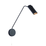 Light Prestige Futuro 1 kinkiet czarny z wysięgnikiem GU10 czarny LP-17001/1WL BK