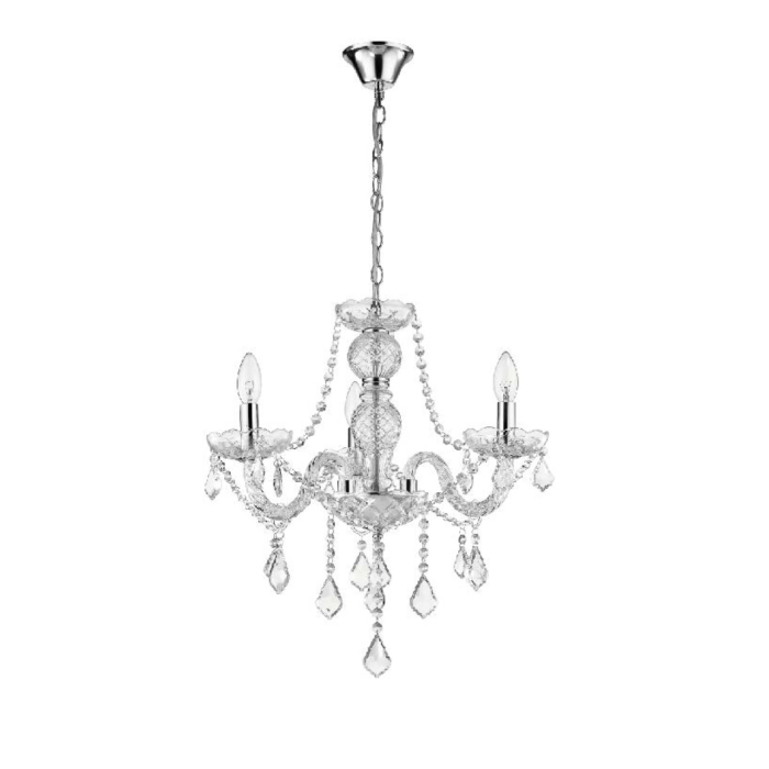 Light Prestige Cristallo 3 wisząca  E14 transparentny LP-2940/3P