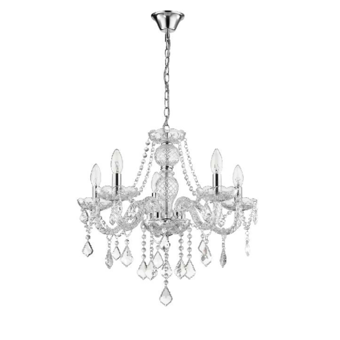 Light Prestige Cristallo 5 wisząca E14 transparentny LP-2940/5P