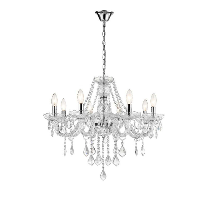 Light Prestige Cristallo 8 wisząca E14 transparentny LP-2940/8P