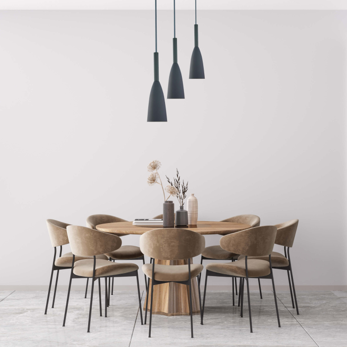 Light Prestige Solin 3 wisząca szara E27 szary LP-181/3P GR