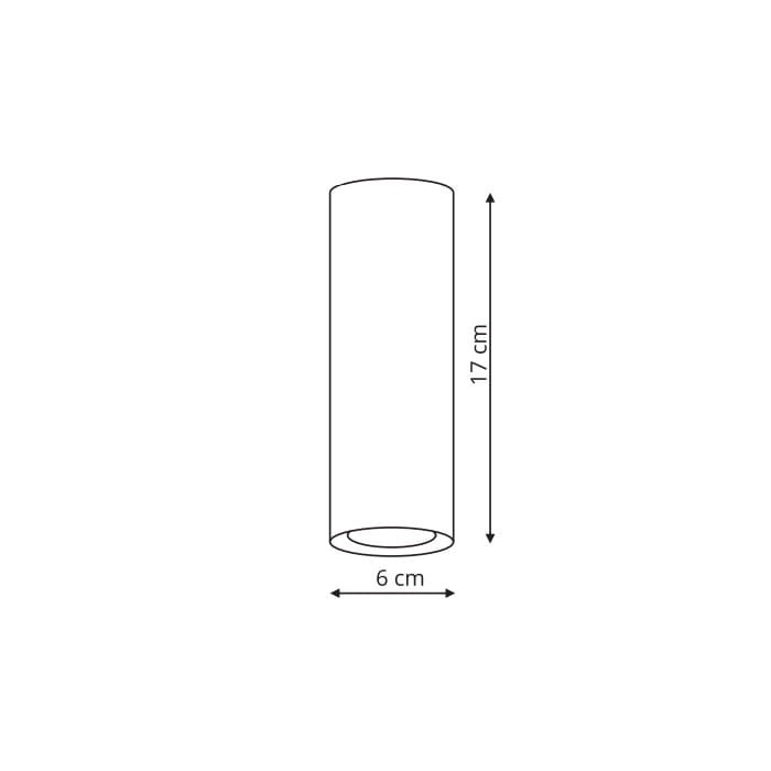 Light Prestige Manacor oczko białe  ze złotym ringiem 17 cm GU10 biały LP-232/1D - 170 WH/GD
