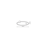 Light Prestige Ring plafon L czarny 4000K LP-909/1C 4L BK 1 xLED czarny