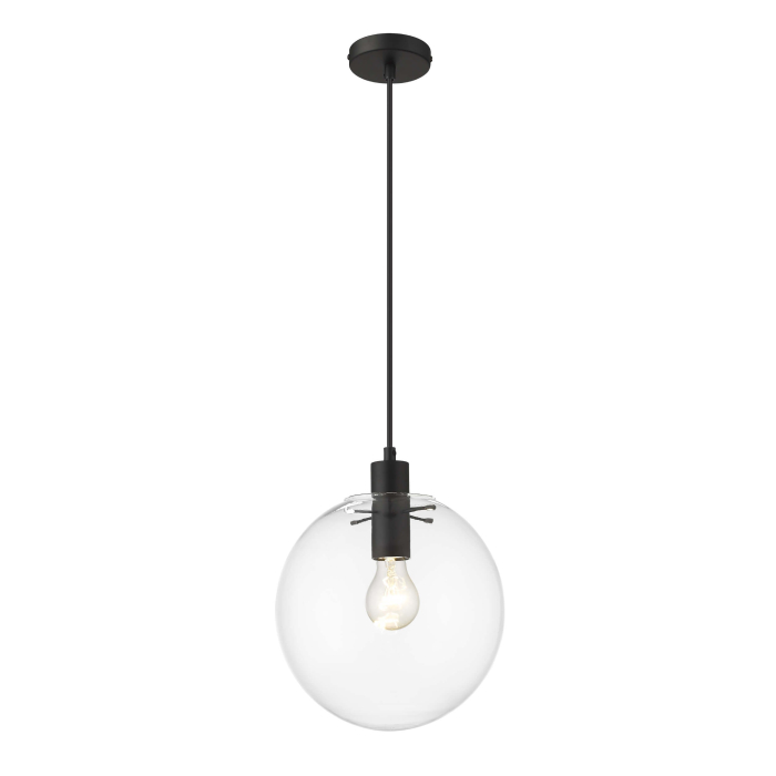 Light Prestige Puerto wisząca średnia czarna E27 czarny LP-004/1P M BK