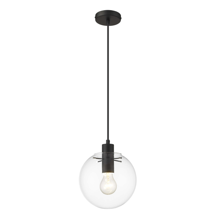 Light Prestige Puerto wisząca mała czarna E27 czarny LP-004/1P S BK