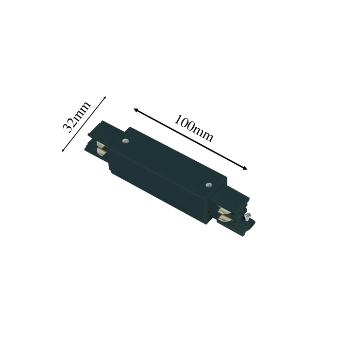 Light Prestige Zasilanie centralne 3F czarne  LP-551/3F BK