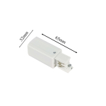 Light Prestige Zasilanie końcowe 3F białe  LP-555/3F WH