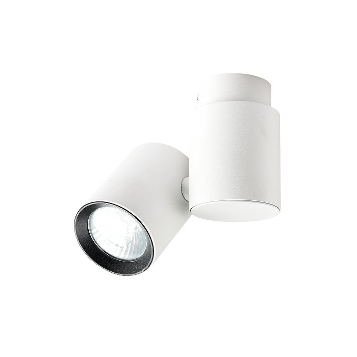 Light Prestige Boston 1 biały z czarnym ringiem GU10 biały LP-741/1W WH/BK