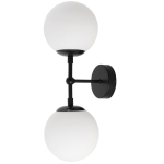 Light Prestige Dorado kinkiet 2 czarny 2xE14 czarny/ biały