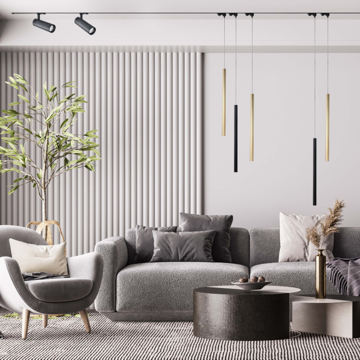 Light Prestige Lungo 1 złota wisząca do szynoprzewodu 3F  LP-894/1P GD 3F 1xG9 złoty