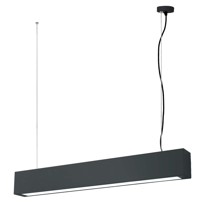 Light Prestige Ibros wisząca czarna średnia 18W 3000K IP20 LP-7001/1P 20 BK-63 18/3 1xLED czarny