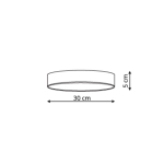 Light Prestige Rapido plafon mały czarny LED czarny LP-433/1C S BK