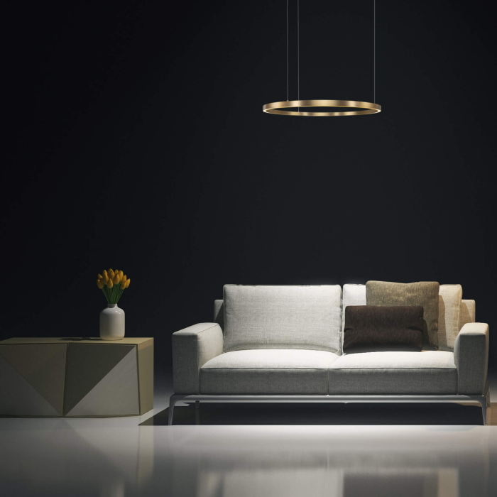 Light Prestige Midway lampa wisząca mała złota LP-033/1P S GD  1xLED Złoty