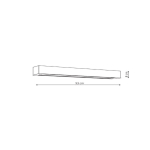 Light Prestige Ibros kinkiet bialy duzy z IP44 3000K  GS-LWA-12W 3000K WH 1xLED biały