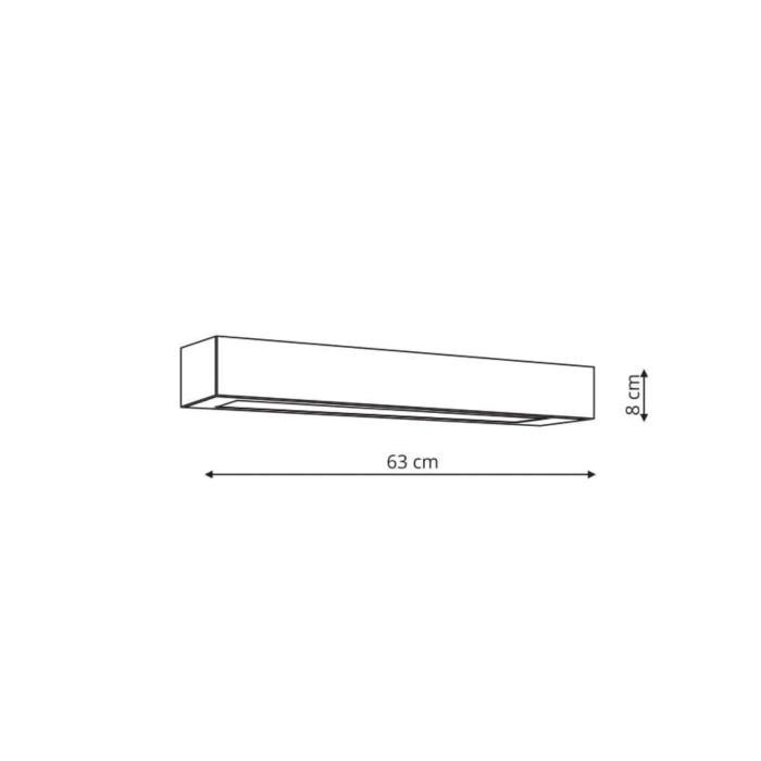 Light Prestige Ibros kinkiet czarny sredni z IP44 3000K  GS-LWA-9W 3000K BK 1xLED czarny