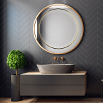 Light Prestige Mirror wisząca mała złota 1xLED IP44 złoty LP-999/1P S GD